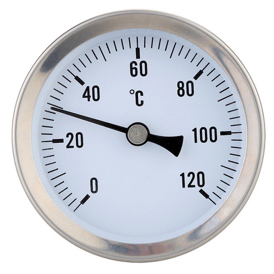 Thermometer Analoog 0-120 graden celsius 63mm clip-on-pipe 03